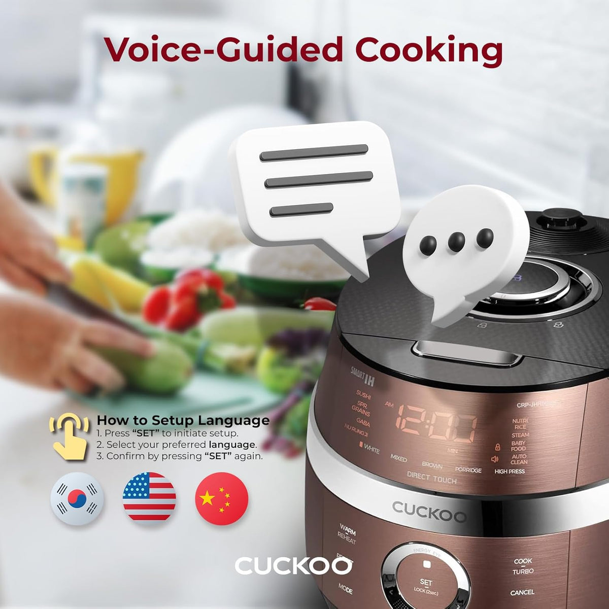 6-Cup Induction Heating Pressure Rice Cooker J9456