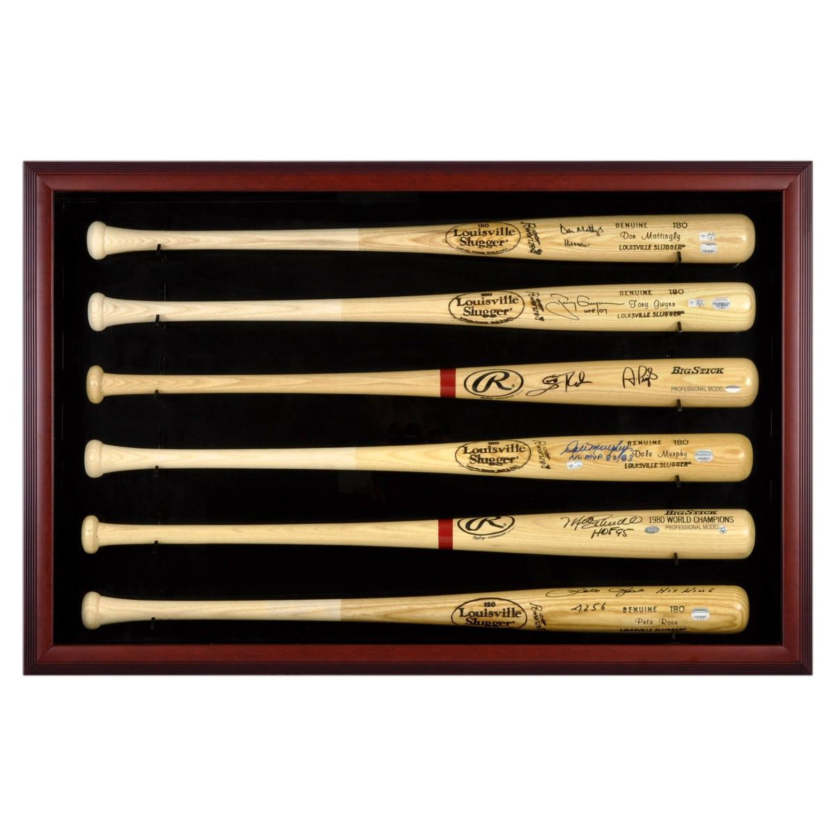 Mahogany Baseball Bat Display Case I143