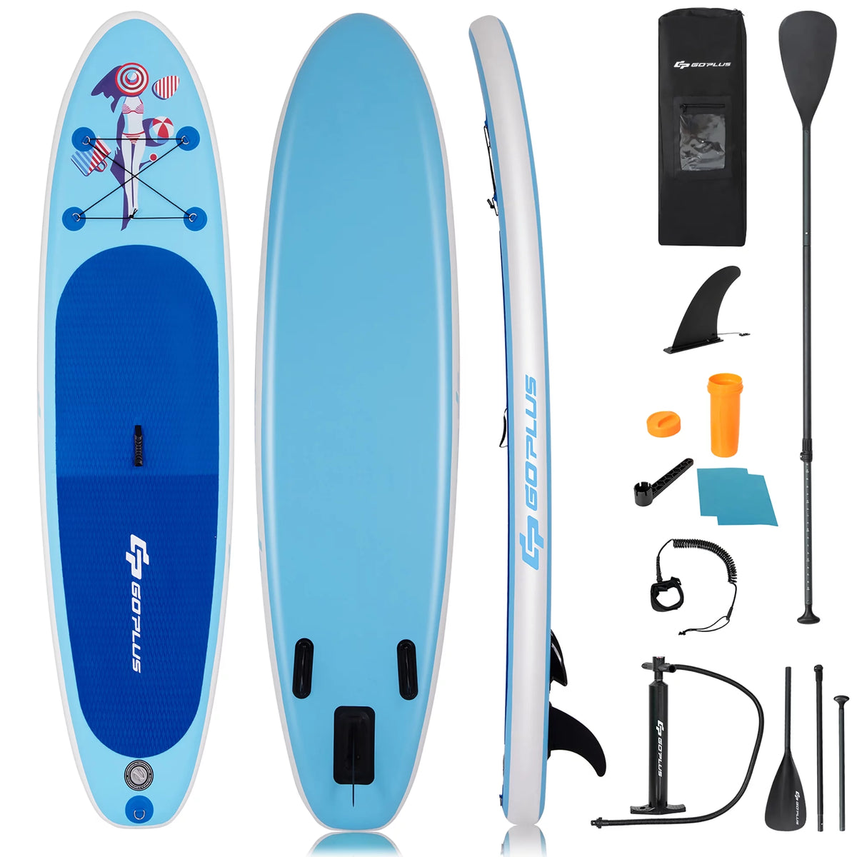10' Inflatable Stand Up Paddle Board J51733