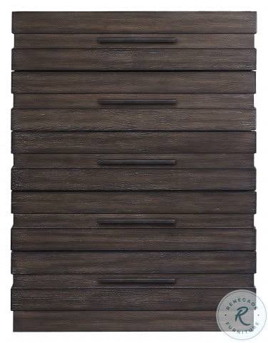 Brown 5 Drawer Chest T643