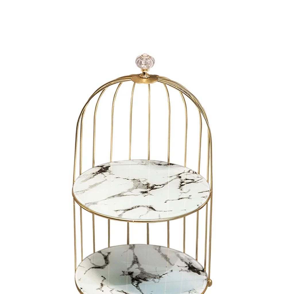 2 Tier Iron Wire Cosmetic Makeup Organizer J235