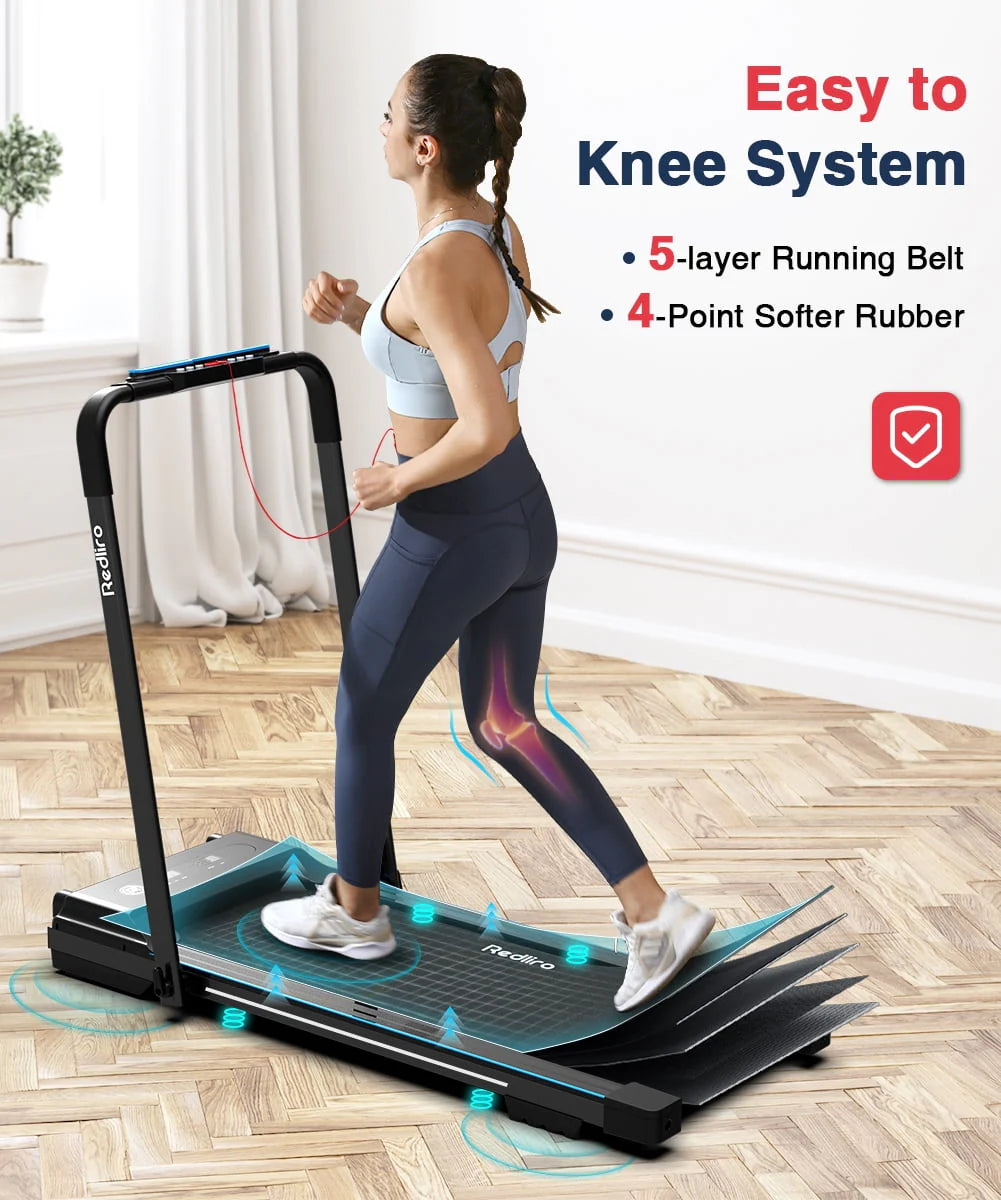 Folding Treadmill with Desk Adjustable Height 2.25HP N66559