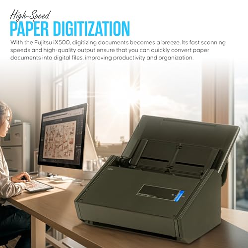 Fujitsu Receipt Scanner for Mac & PC USB Duplex Scanning J489910