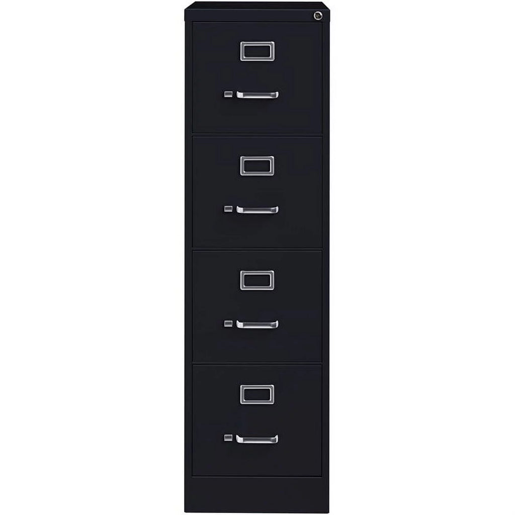 4 Drawer Steel Letter File Cabinet in Black D988465