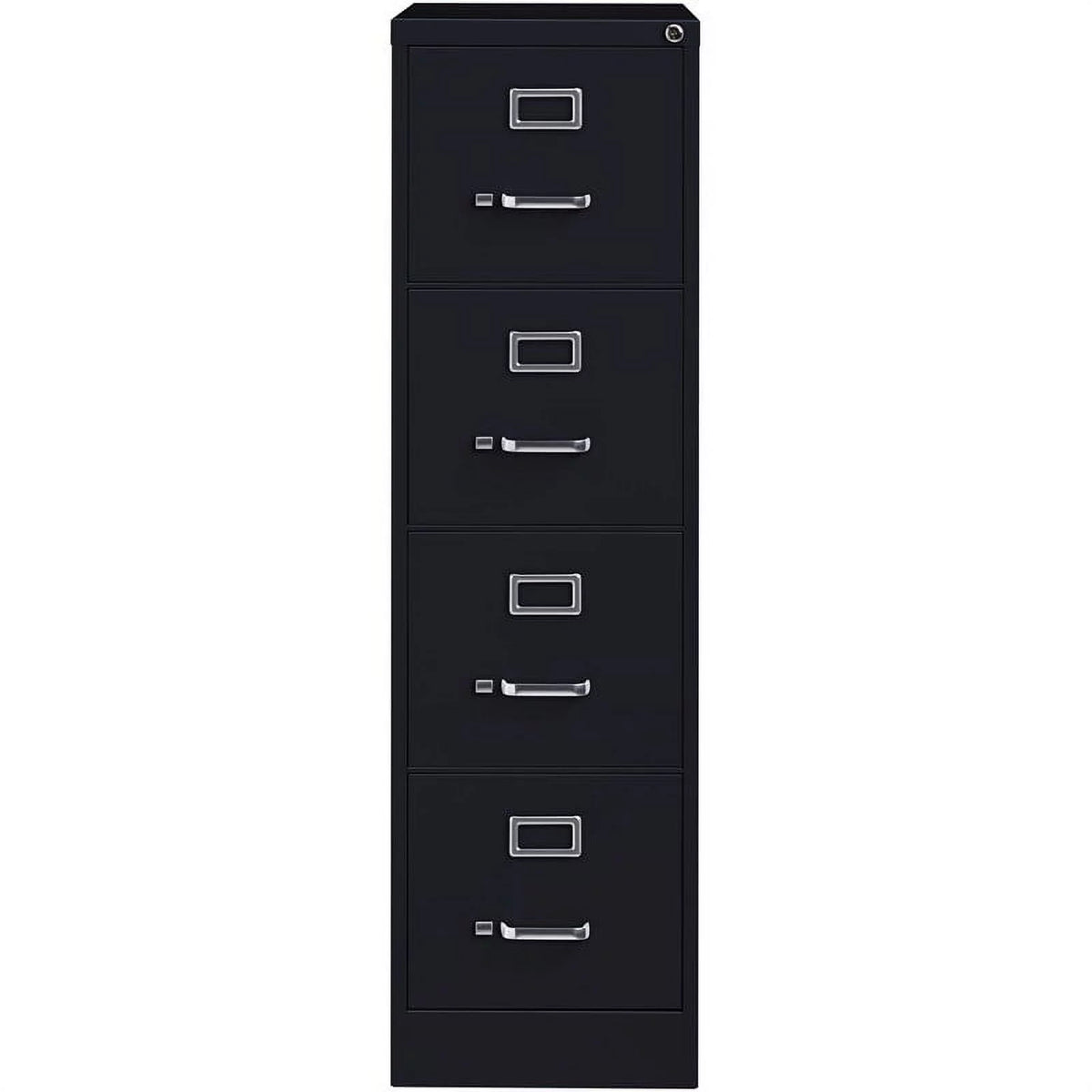 4 Drawer Steel Letter File Cabinet in Black D988465