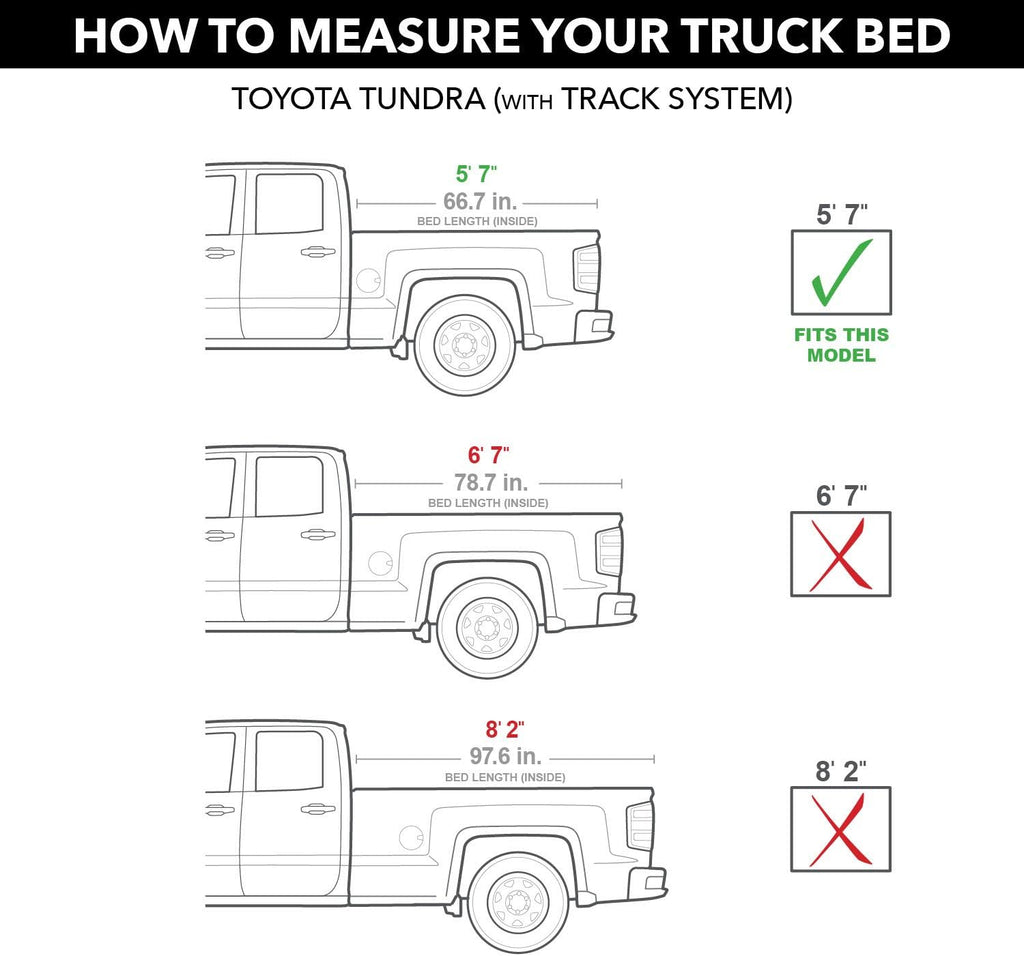Hard Tri-Fold Truck Bed Tonneau Cover for 5' 7" Bed R92231