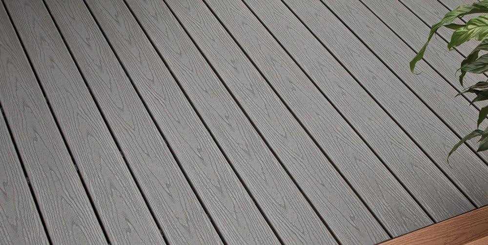 Clam Shell Grey Composite Deck Board B148846