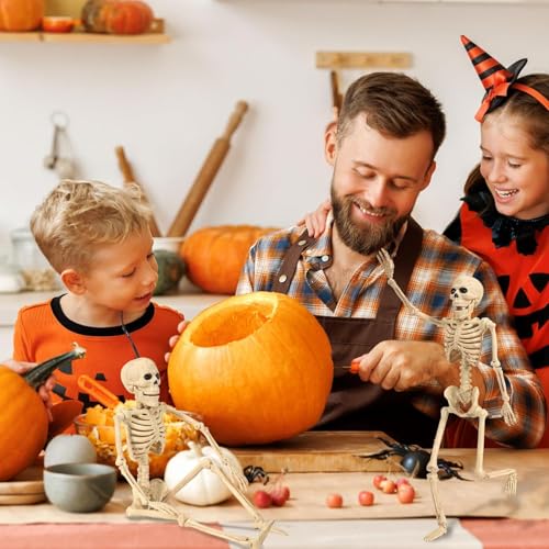 5.4 ft Posable Halloween Skeleton with Movable Joints X2464