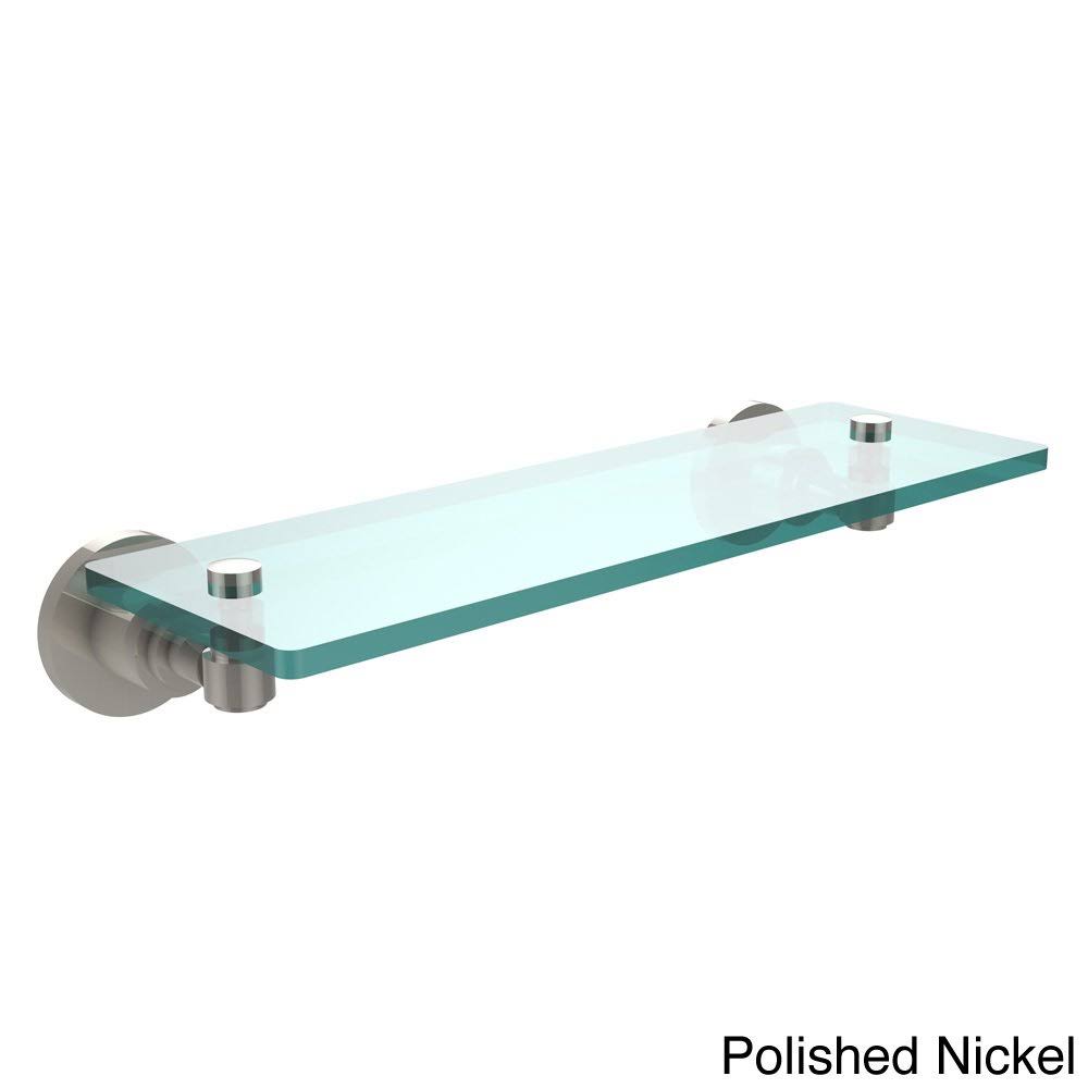16x22 Glass Vanity Shelf Polished Nickel E72089