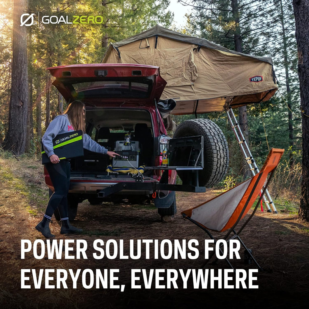 Portable Power Station, 1,000 W, Solar-Powered Generator K69997