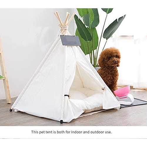 Pet Teepee Dog & Puppy Cat Bed with Thick Cushion D816