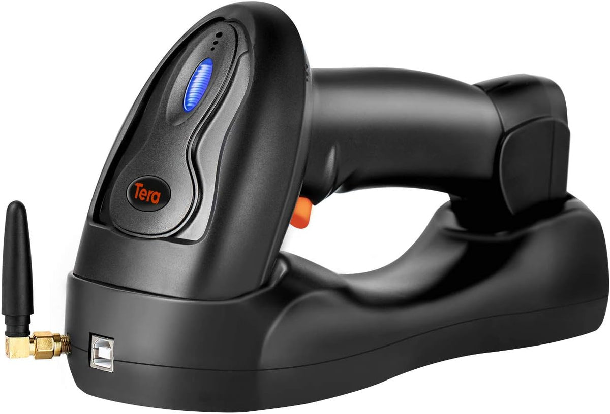 Wireless 1D 2D QR Barcode Scanner with Cradle, Pack of 2 M50539