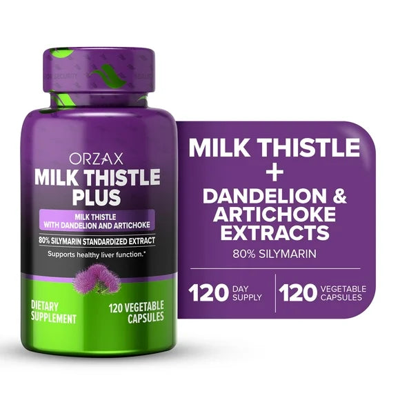 Milk Thistle Herbal Supplement 120 Vegetable Capsules O18877
