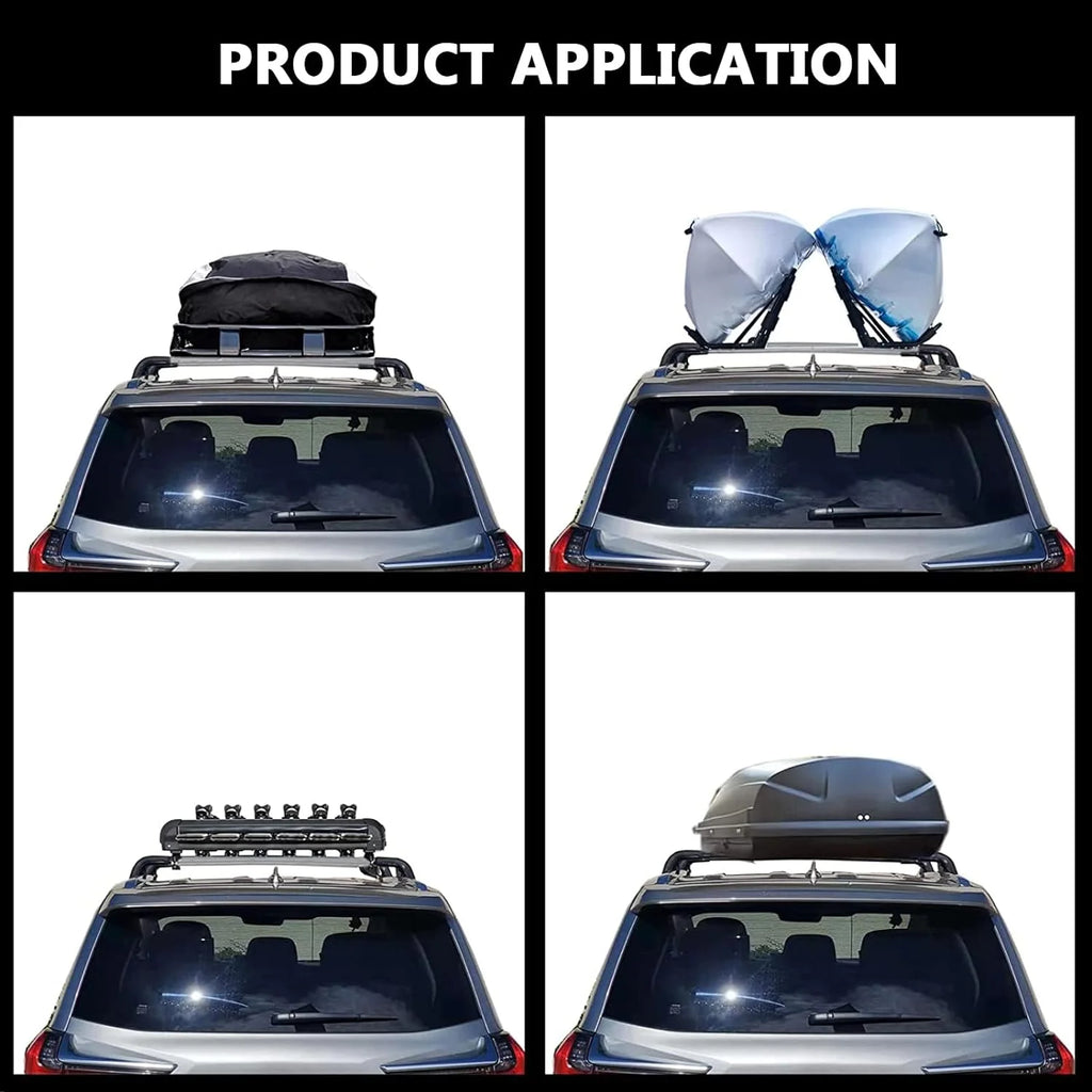 Black Lockable Roof Rack Crossbars for Ki-a NIRO Y69552