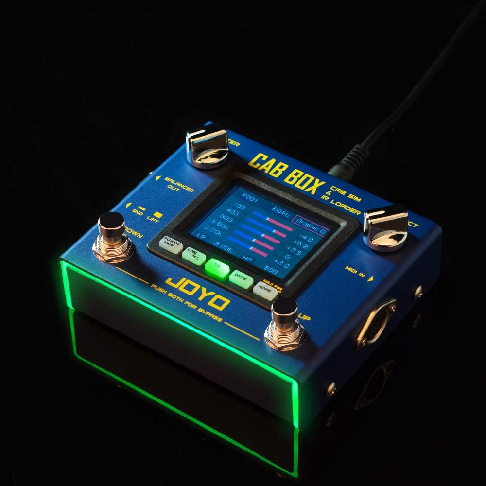 Electric Guitar & Bass Effect Pedal with Cabinet Modeling and Amp Simulator Z74115