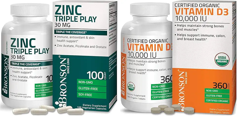 Vitamin D3 10,000 IU + Zinc 30 mg D20658