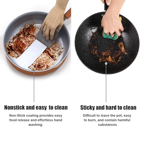 Copper 12-Inch Nonstick Induction Frying Pan with Lid I1485