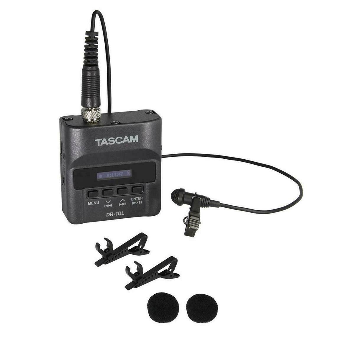 Digital Audio Recorder with Lavalier Mic Black M344081