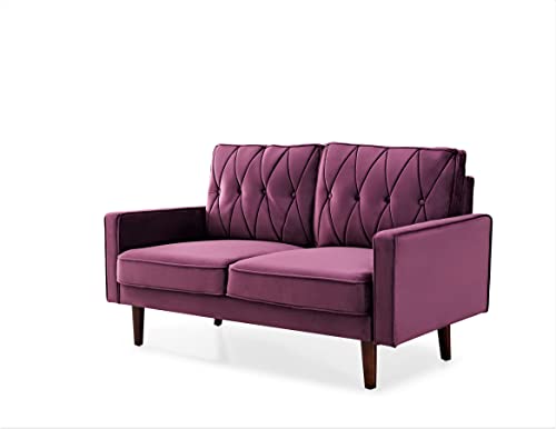 Tufted Velvet Couch, 57.5'' Wide Loveseat G796111