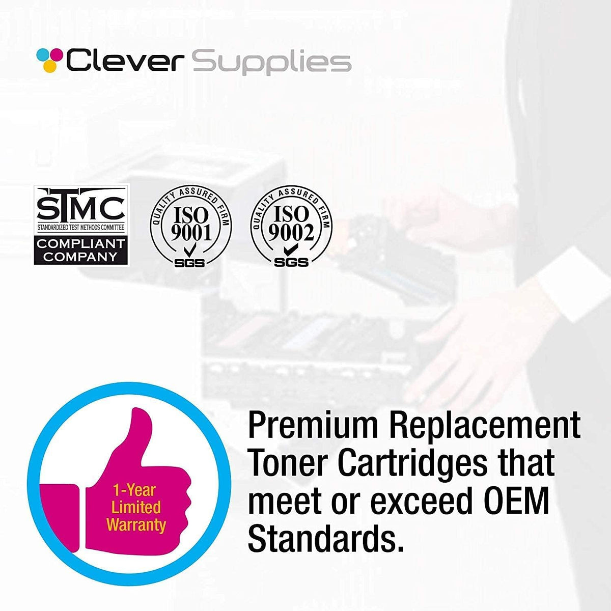 Compatible Toner Cartridge Replacement 4-Pack B225090