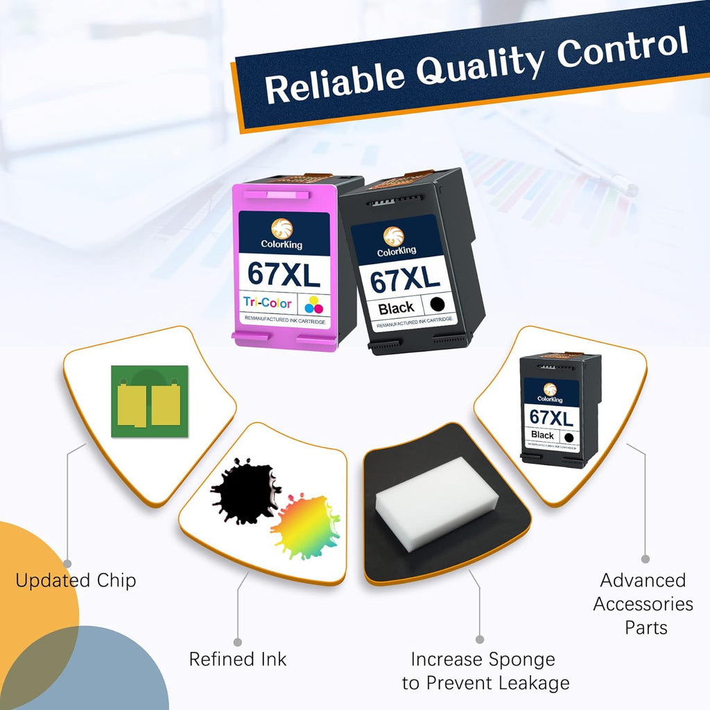 Remanufactured Ink Cartridge Pack of 2 (1 Black, 1 Tri-Color) J10895