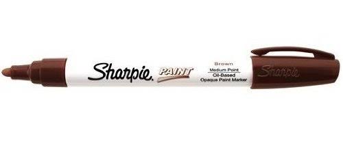 Oil-Based Paint Marker, Fine Point, Brown Ink, Pack of 24 T9226