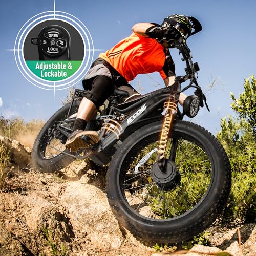 5000W Dual Motor Electric Bike with 60V 32AH Battery 26x4 Fat Tire Full Suspension 7-Speed Gear C5483