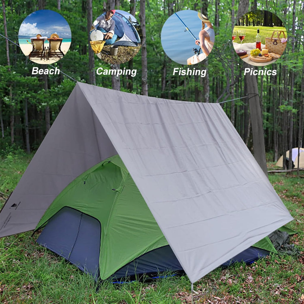 1 Person Ultralight Waterproof Tent Tarp Footprint Ground Sheet Mat J7940