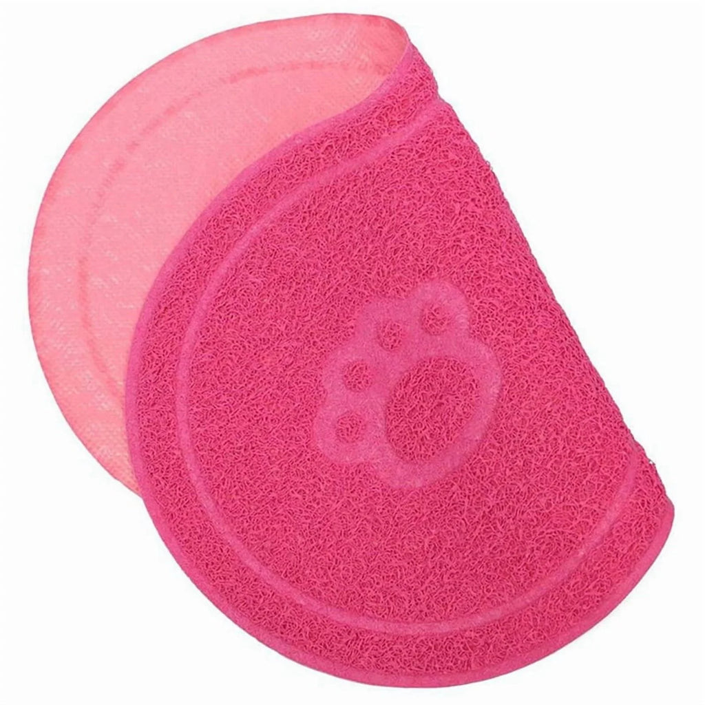 Rose Red Waterproof Non-Slip Pet Feeding Mat S89337