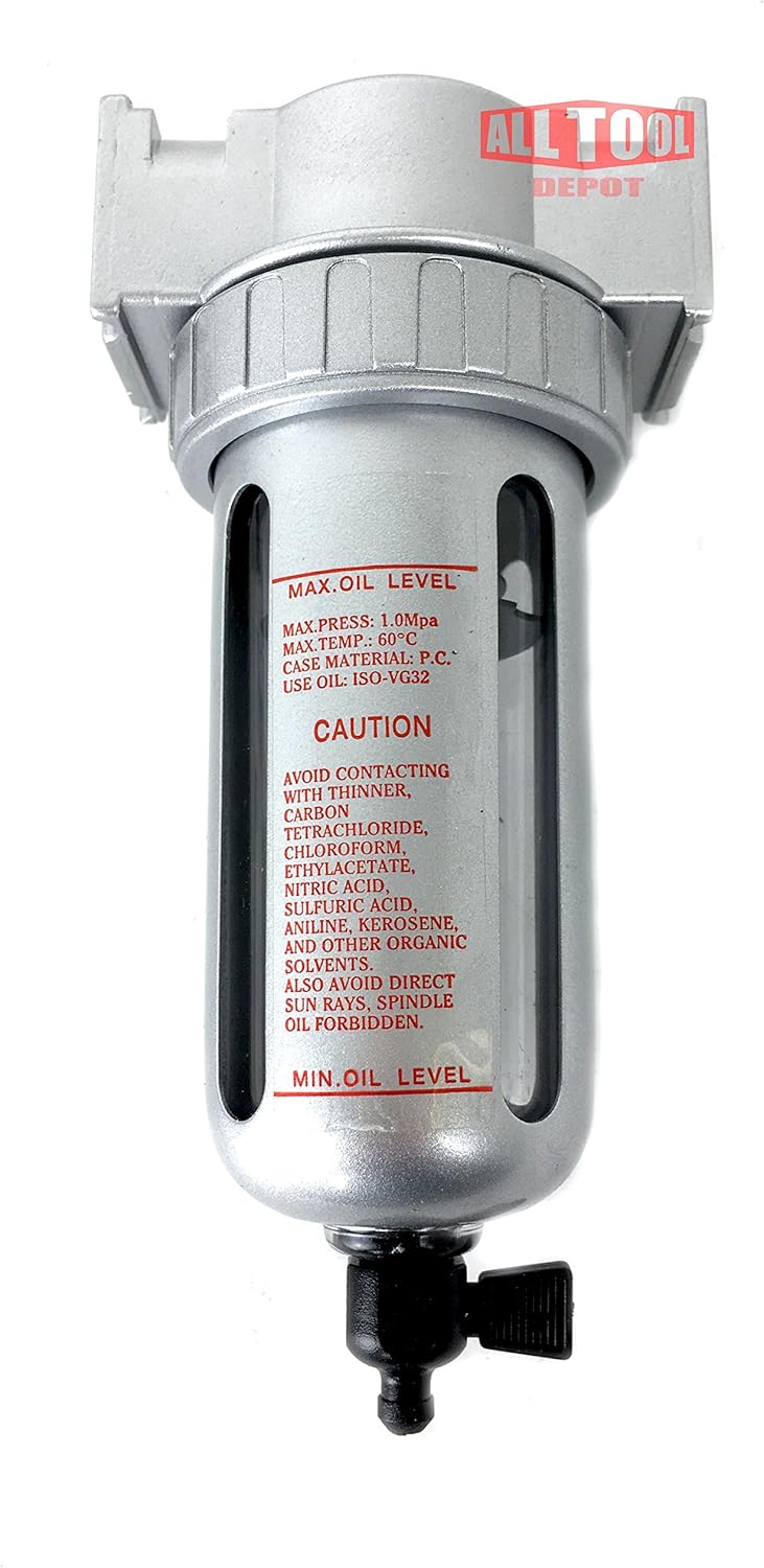 1/2" Mid Flow Particulate Filter Water Trap Separator Compressed Air Compressor N340863