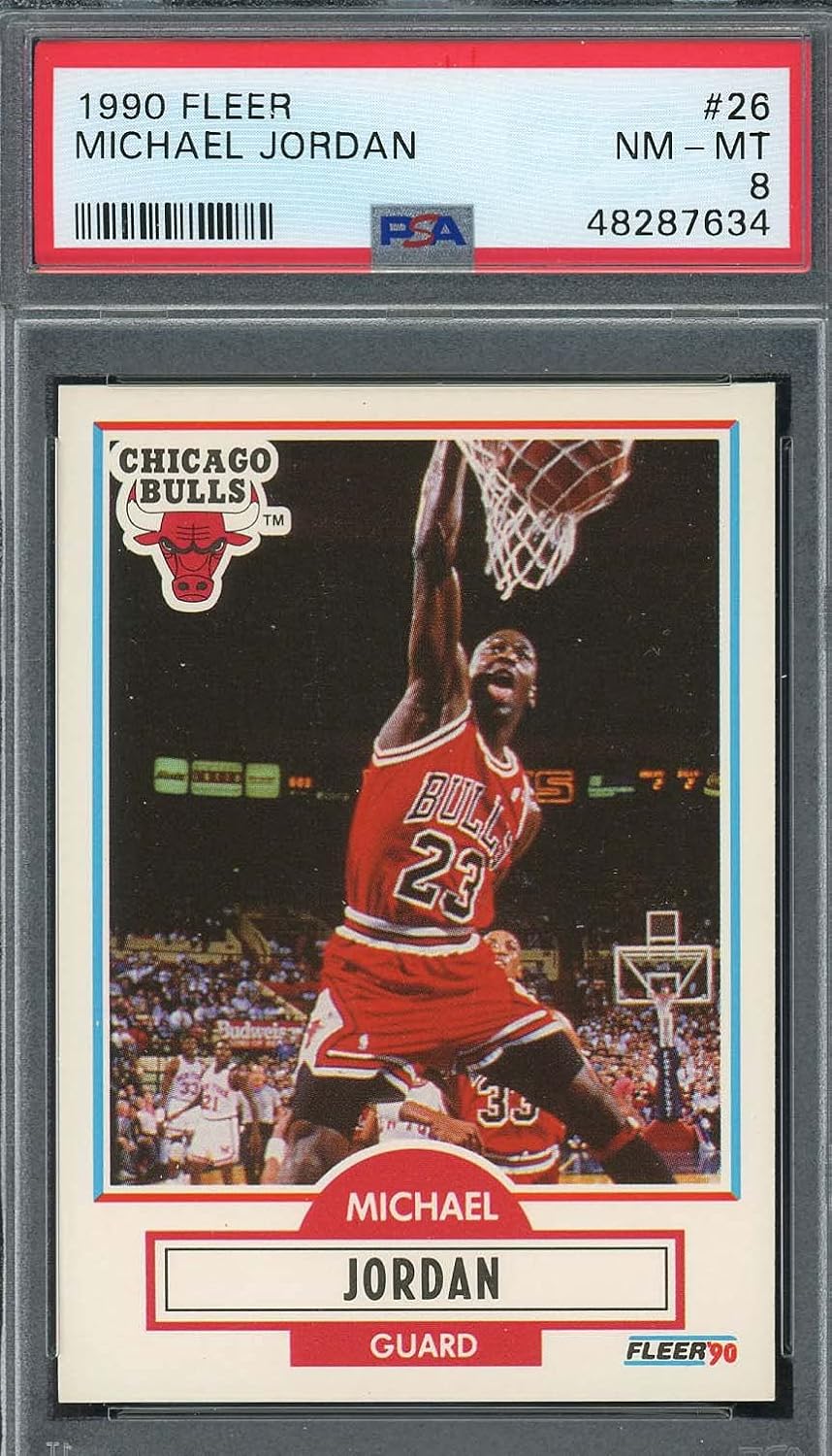 1990 Fleer Basketball Card #26 Graded PSA 8 N4432