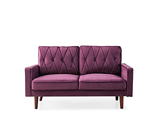 Tufted Velvet Couch, 57.5'' Wide Loveseat G796111
