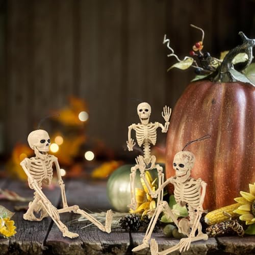 5.4 ft Posable Halloween Skeleton with Movable Joints X2464