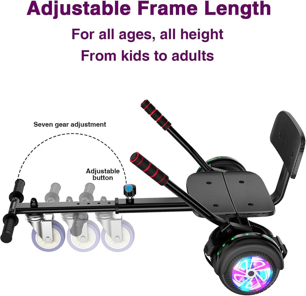 6.5 Inch Self Balancing Hoverboard with Bluetooth and LED Lights D928