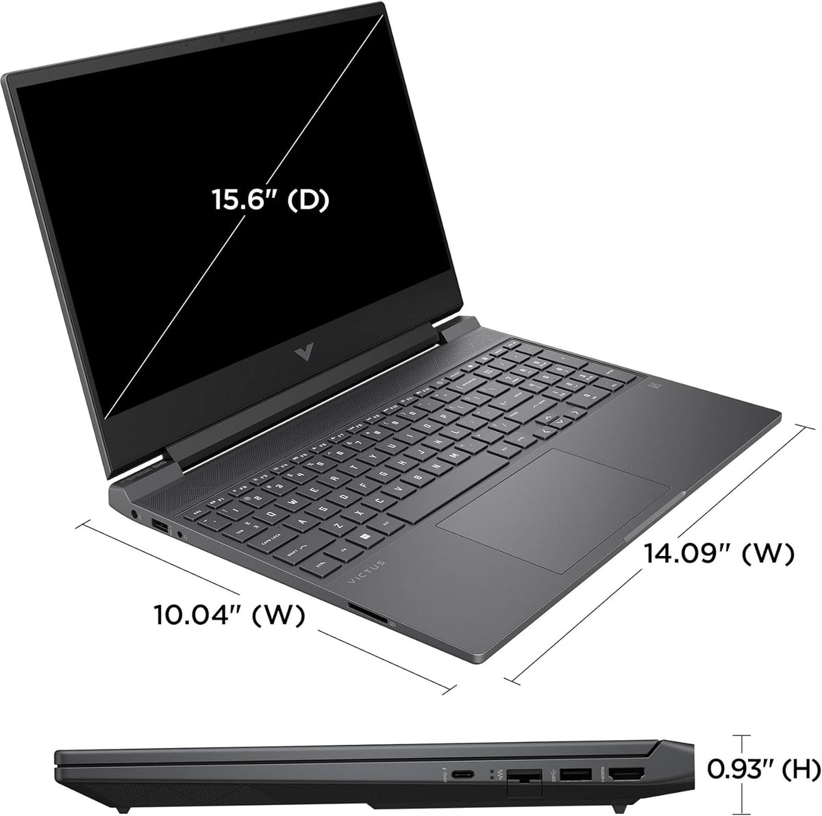 15.6" 144Hz FHD Gaming Laptop, Hexa-Core AMD Ryzen 5 7535HS, 16GB DDR5 RAM, 512GB PCIe SSD, GeForce RTX 2050, Windows 11 Pro X32958