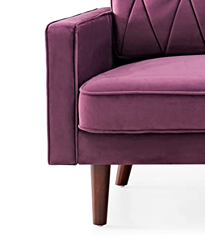 Tufted Velvet Couch, 57.5'' Wide Loveseat G796111