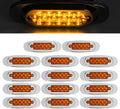 6.5 Inch Amber LED Side Marker Lights 14Pcs Q814