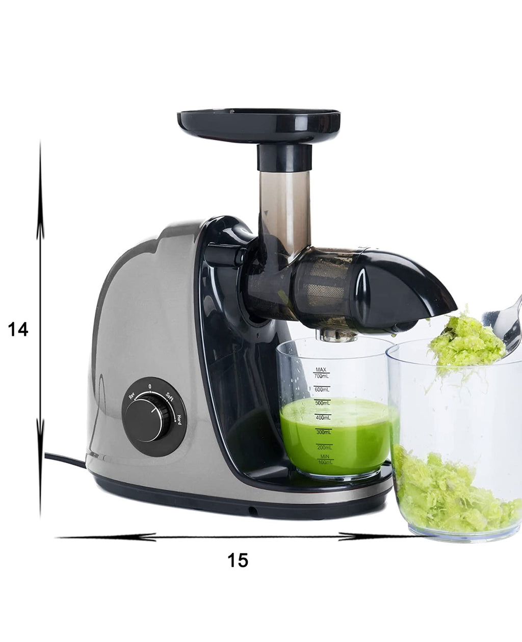 Cold Press Slow Juicer with 2-Speed Modes (Grey) R38363