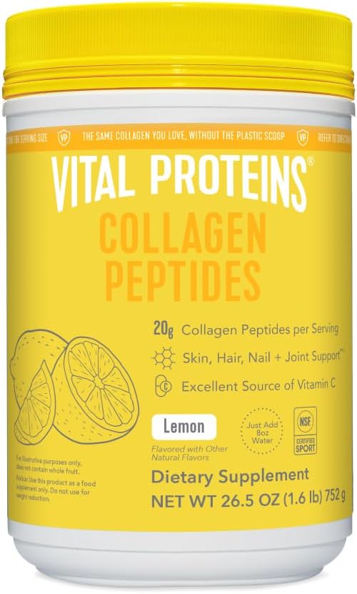 Lemon Collagen Peptides Powder 26.5 Ounce G6225