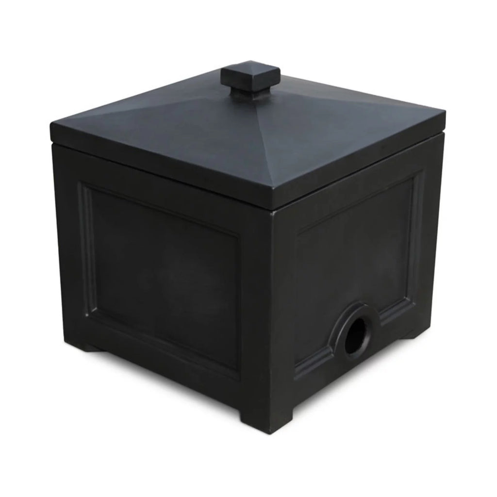 Black 100ft Garden Hose Bin D8435
