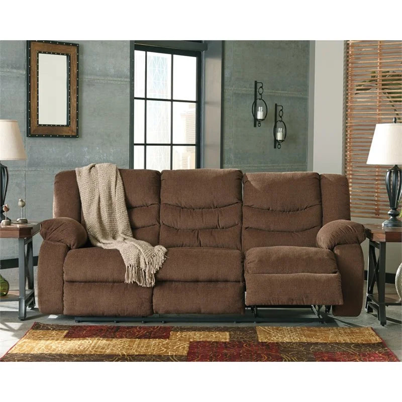Chocolate Reclining Sofa B15834
