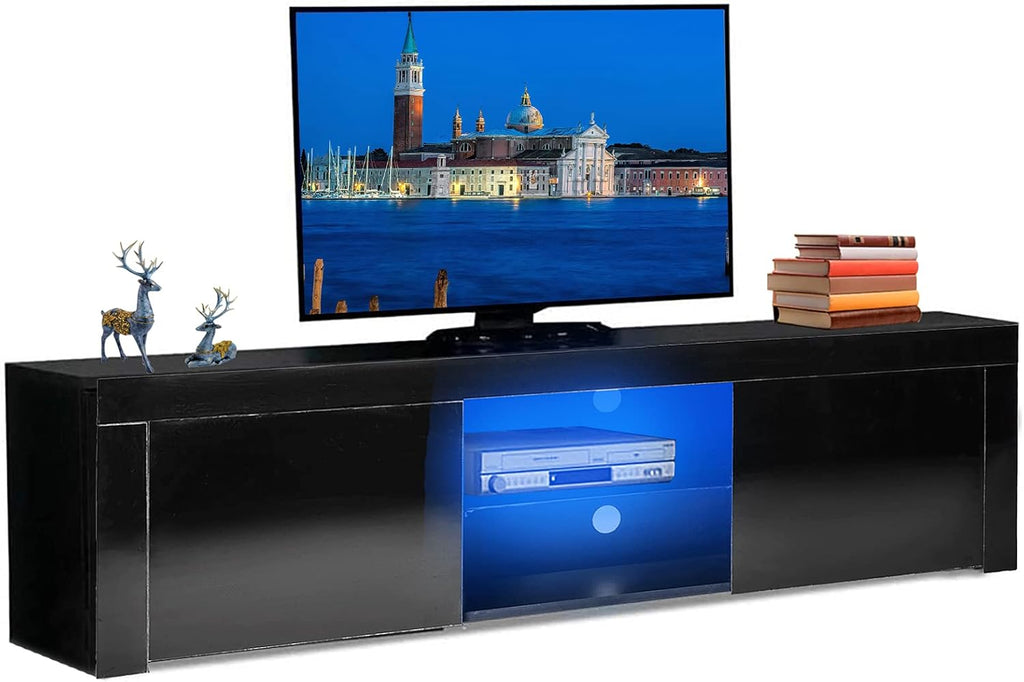 High Glossy TV Stand with LED Light for up to 70 Inches V352