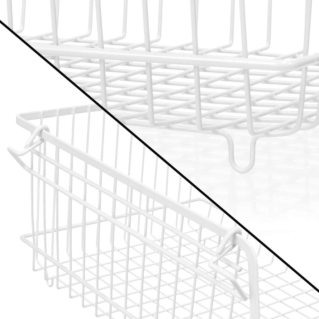 Large Metal Wire Stacking Baskets Set of 2 P8303