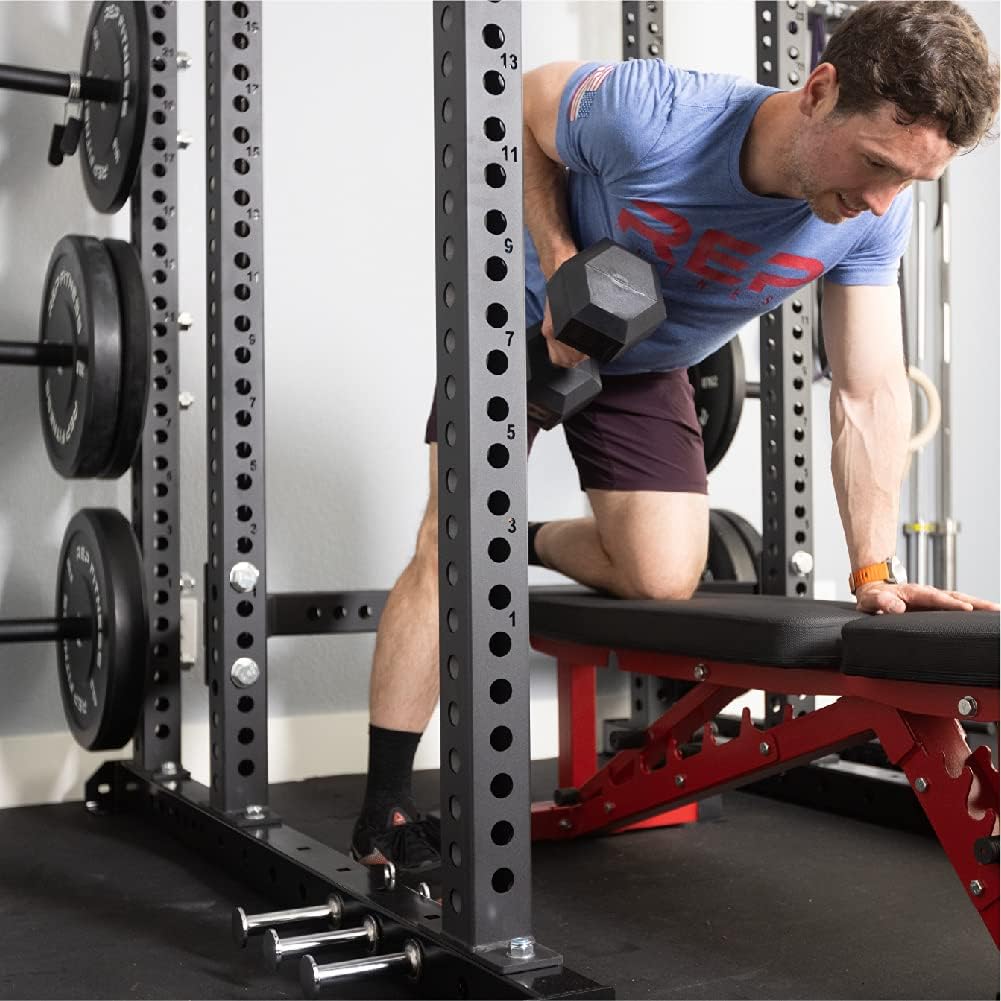 5-50 lb Rubber Hex Dumbbell Set Y49248