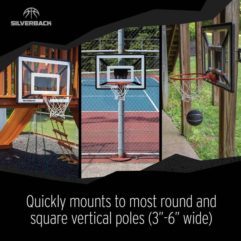 Youth Basketball Hoop with Mounting Technology, Black P4842