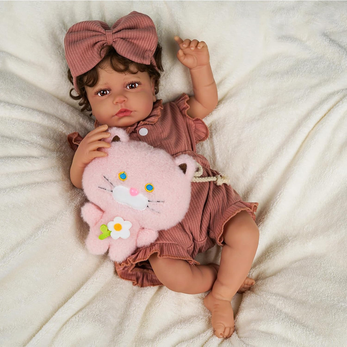 20 Inch Realistic Reborn Baby Doll with Feeding Kit K8716