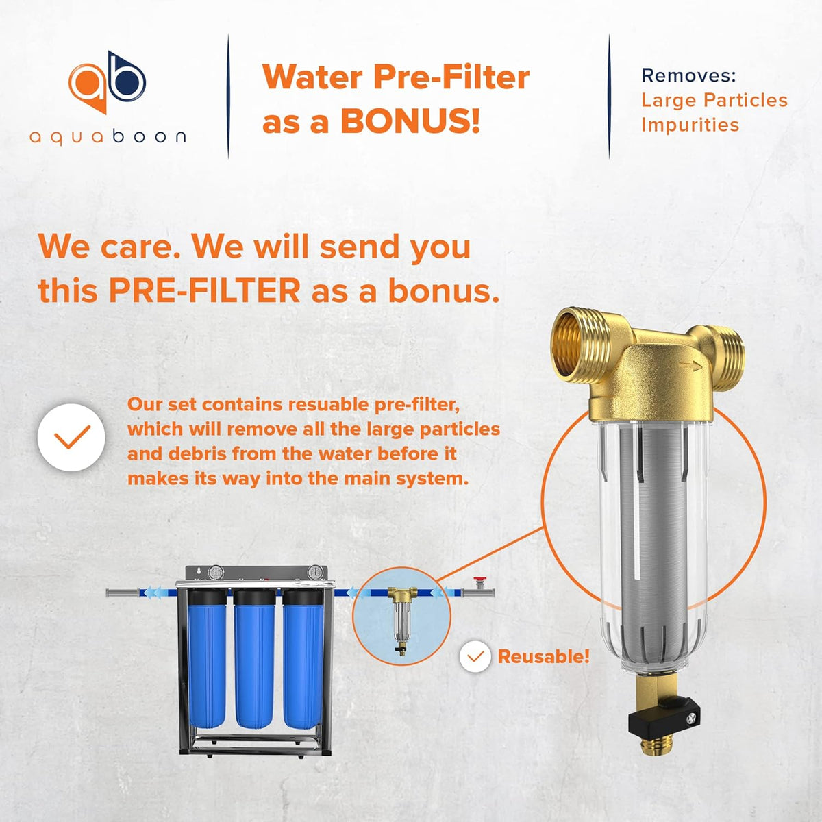 20 Whole House Blue Filtration System with Pressure Gauges F32125