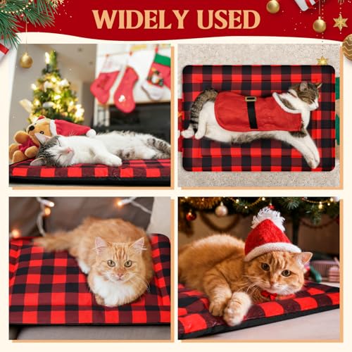 2 Pack Green Self Warming Cat Bed 18 x 24 Inch N719383