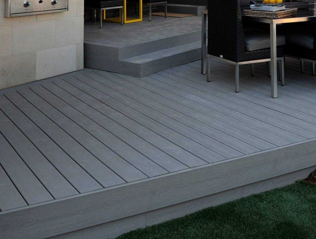Clam Shell Grey Composite Deck Board B148846
