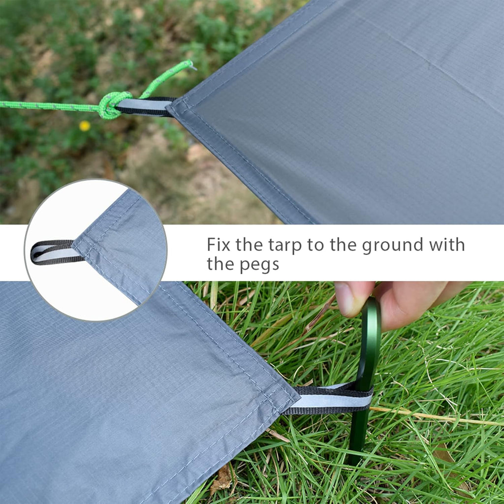 1 Person Ultralight Waterproof Tent Tarp Footprint Ground Sheet Mat J7940